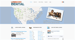 Desktop Screenshot of lowincomedental.org