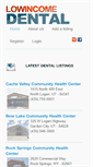 Mobile Screenshot of lowincomedental.org